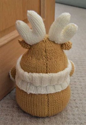 Reindeer Doorstop Knitting Pattern Knitting By Post