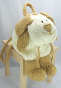 dog rucksack knitting pattern