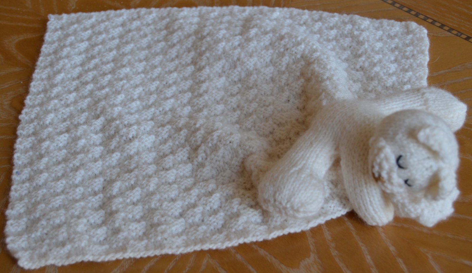 Bear Comforter Knitting Pattern – Knitting by Post