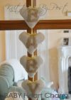 baby heart nursery decoration knitting pattern letters