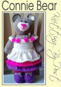 Connie bear knitting pattern