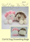Dog and Cat Drawstring knitting pattern