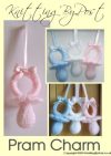 dummy pram charm knitting pattern