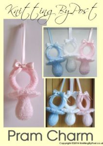 dummy pram charm knitting pattern
