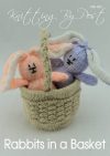 Easter rabbits in a basket knitting pattern