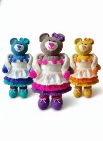 KBP-010 Connie Bear Group White Background