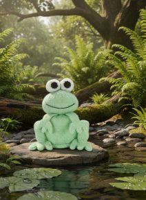 KBP-036 Bog Frog Toilet Roll Cover Alternative Scene