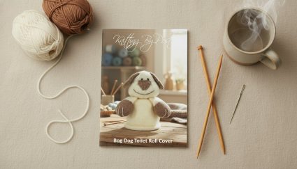 KBP-043 Bog Dog Toilet Roll Cover Flat Lay