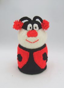 KBP-046 Ladybird Toilet Roll Cover White Background