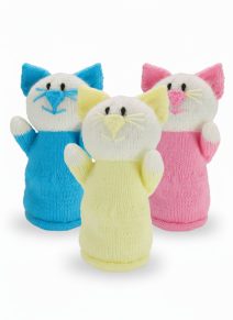 KBP-050 Cat Hand Puppet Group White Background