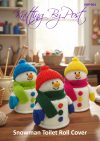 Snowman Toilet Roll Cover Knitting Pattern
