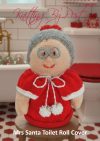 KBP-057 Mrs Santa Toilet Roll Cover Branded