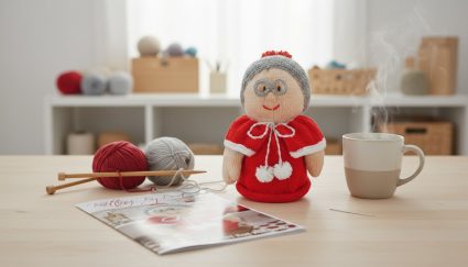 KBP-057 Mrs Santa Toilet Roll Cover Scene