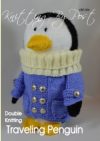Traveling penguin toy knitting pattern