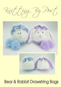 bear and rabbit drawstring knitting patterns