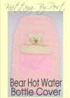 bear hot water bottle cover knitting pattern