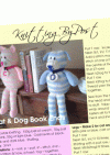 cat and dog book ends knitting pattern in pink and blue double knitting