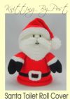 santa christmas toilet roll paper cover knitting pattern