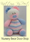 baby nursery teddy bear doorstop knitting pattern