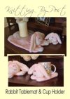 rabbit bunny coaster placemat knitting pattern