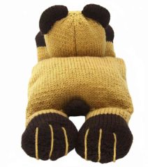 knitted bear pyjama case