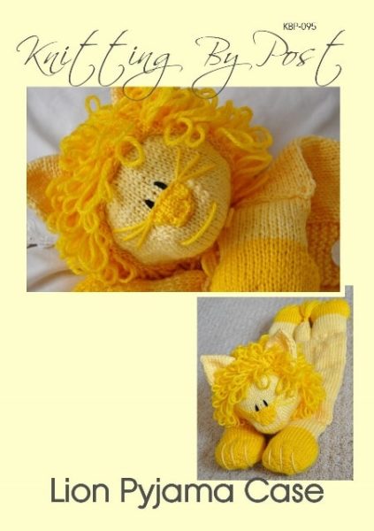 Lion Pyjama Case Knitting Pattern (UK & US Terms) – Knitting by Post