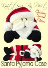 santa pyjama case knitting pattern