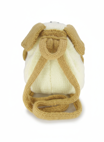 back of knitted dog rucksack