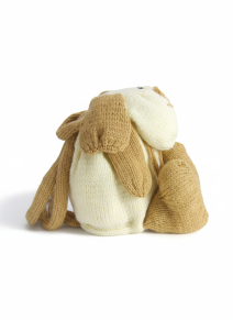 side of knitted dog rucksack