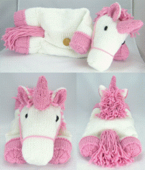 suki unicorn pyjama case knitting pattern