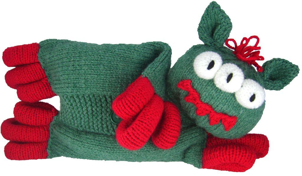 ugly monster knitting pattern pyjama case chunky