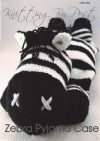 zebra pyjama case knitting pattern