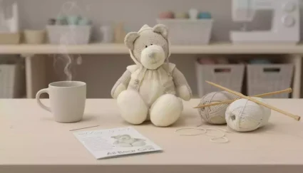 111-knitted-teddy-bear-toy-pattern-craft-room-scene