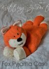 Fox Pyjama Case knitting pattern