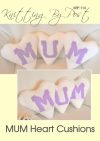mum heart cushion knitting pattern