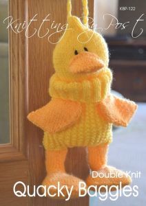 quacky baggles easter gift bag knitting pattern