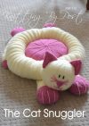 cat snuggler pet bed knitting pattern