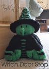 Witch Door Stop halloween knitting patterns