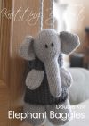 knitted elephant gift bag