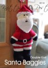knitted santa gift bag
