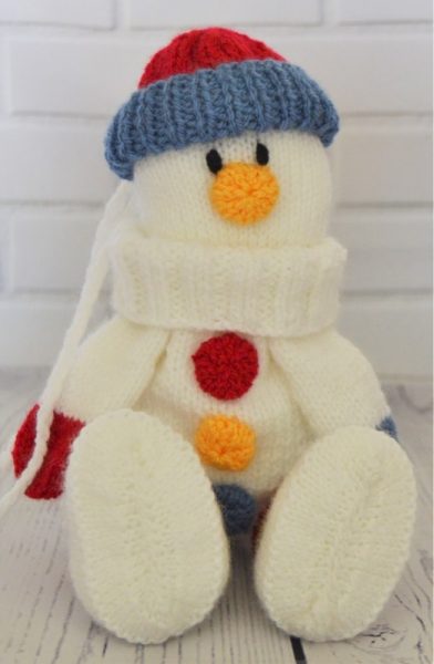 Snowman Baggles Gift Bag Knitting Pattern – Knitting By Post