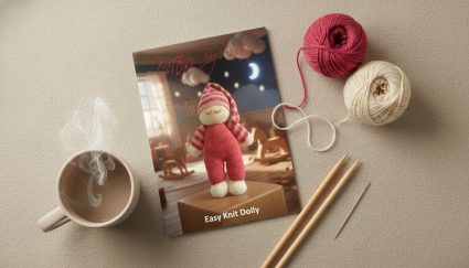 KBP-141 Easy Knit Dolly Flat Lay