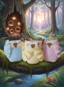 KBP-156 Three Wise Owls Group Alternative Scene