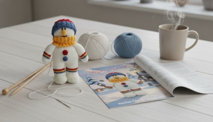 KBP-168 Festive Friends Snowman Scene