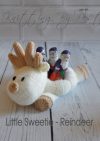 KBP-175 - Little Sweetie Reindeer Knitting Pattern Knitted Soft Toy