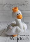 Waddle the swan easter egg knitting pattern