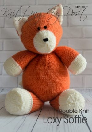 KBP-181 - Foxy Loxy Knitting Pattern Knitted Soft Toy