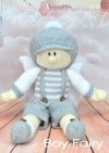 KBP-206 - Boy Fairy Knitting Pattern Knitted Soft Toy