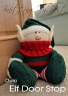 KBP-191 Elf Door Stop Knitting Pattern Knitted Soft Toy