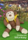 KBP-212 - Monkey Knitting Pattern Knitted Soft Toy